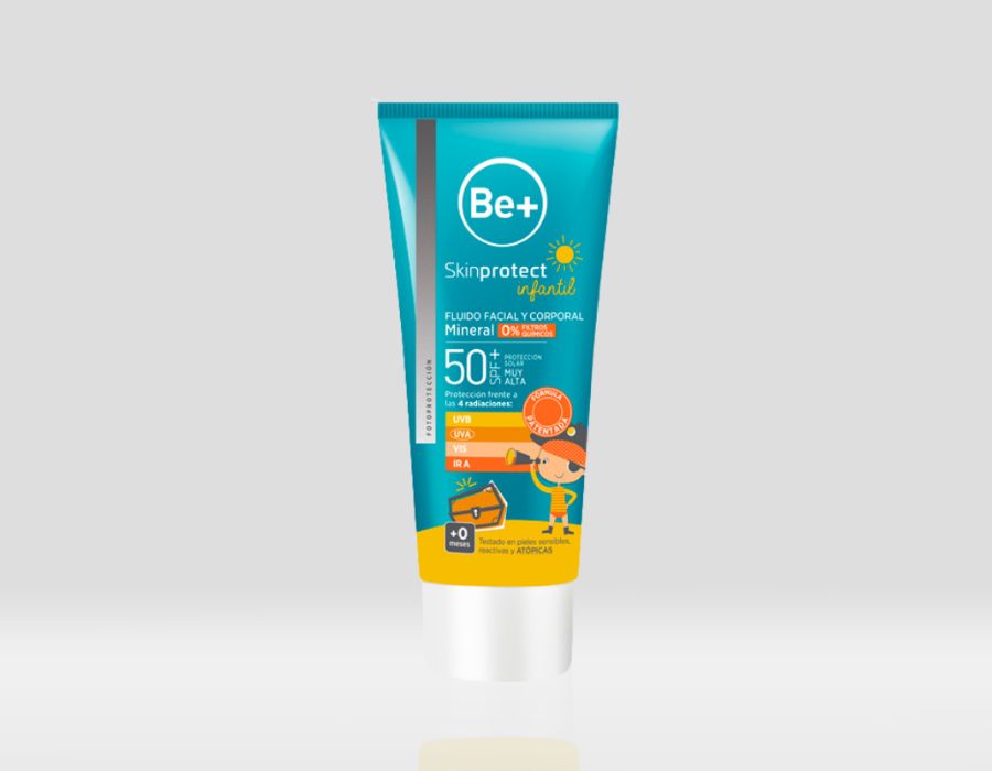 Be+ Skinprotect Fluido facial y corporal mineral SPF 50+